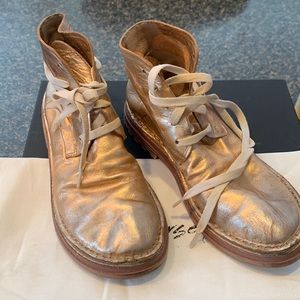 Marsell metallic lace up boot size 36.5